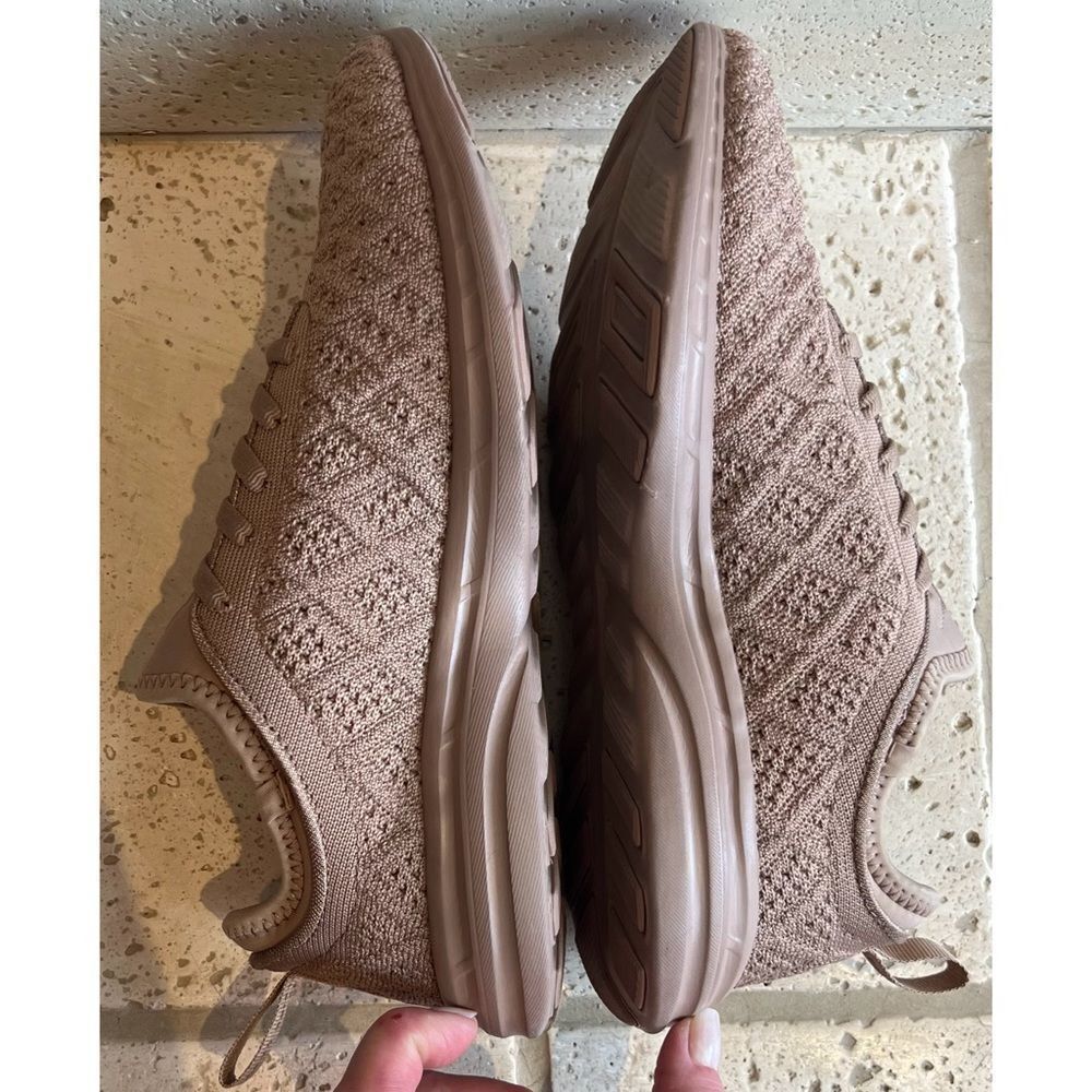 APL Athletic Propulsion Labs TECHLOOM PHANTOM Women’s Sneakers Latte/Umber Sz 8 - Picture 8 of 14